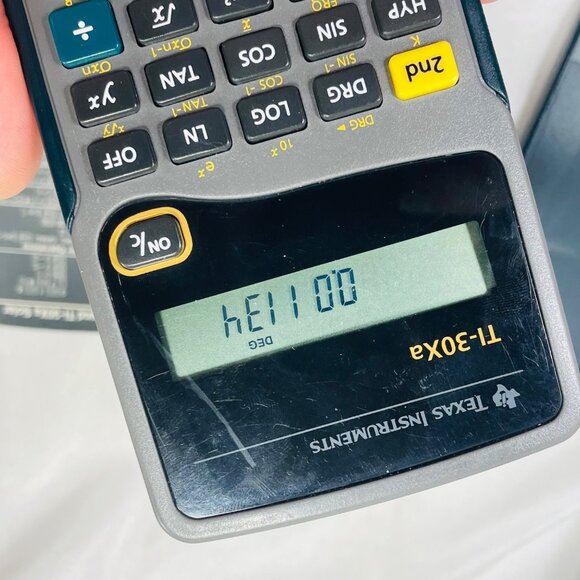 1997 Texas Instruments TI-30Xa Scientific Calculator Vintage Works New Battery - Picture 2 of 12